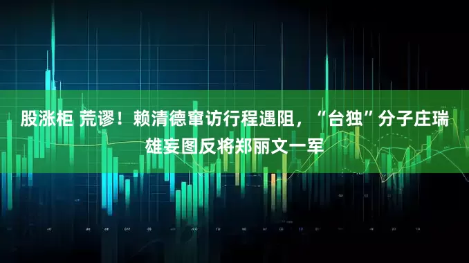 股涨柜 荒谬！赖清德窜访行程遇阻，“台独”分子庄瑞雄妄图反将郑丽文一军